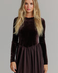 Velvet, V maxi chocolate brown