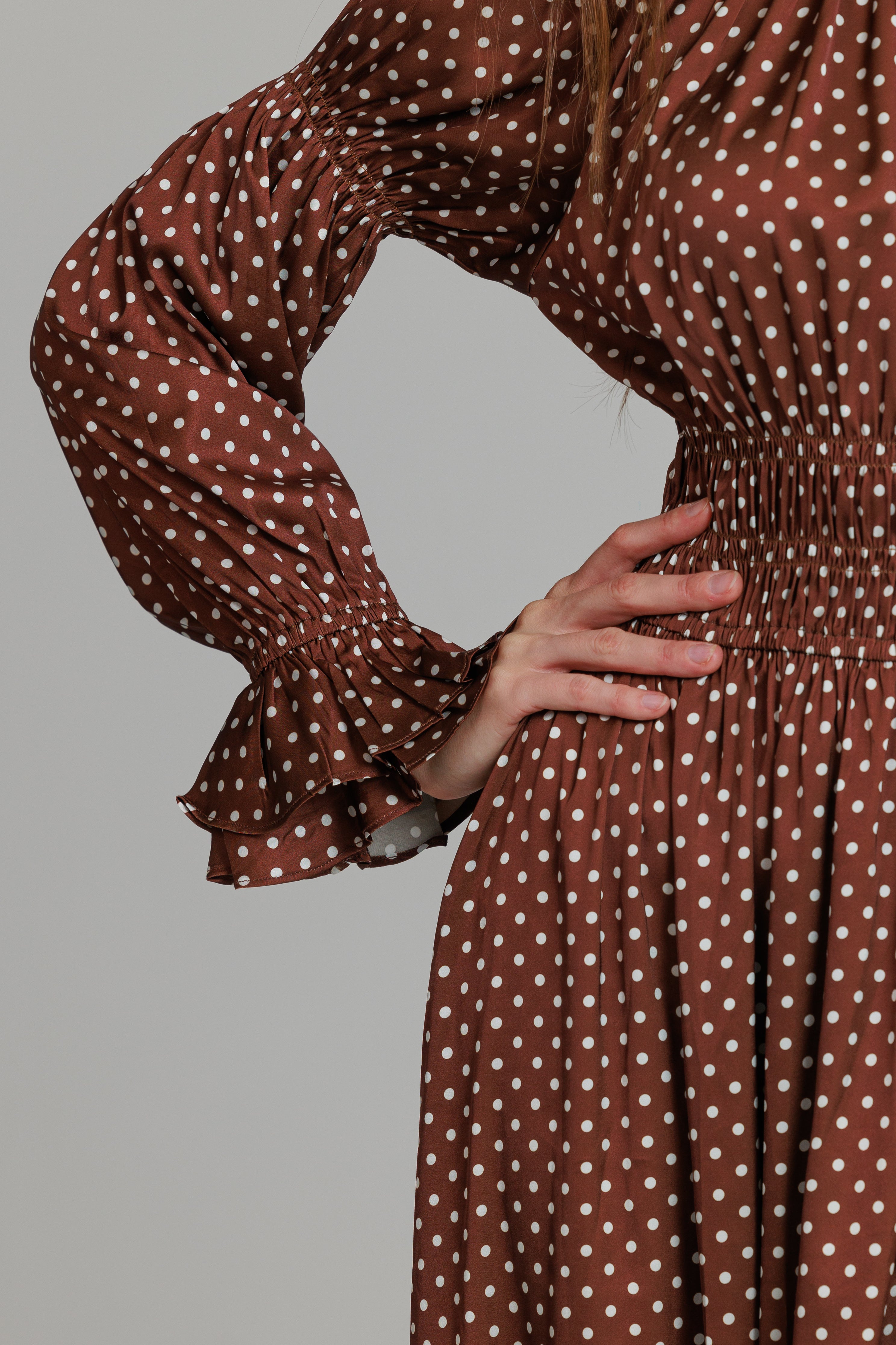 トップス SOOR PLOOM Dahlia smock milk Dots & Daisies Smocked Ruffle Dress | Mila & Rose
