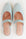 Blue Scalloped Mules