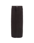 Grey Corduroy Skirt