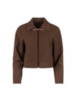 Pinstripe jacket brown