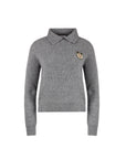 Logo Collar Sweater Grey
