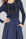 Navy Scalloped knit Top