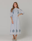 Clover Dress Blue