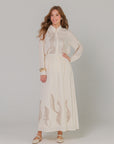 Soft Sand Embroidered Set