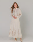 Soft Sand Embroidered Set