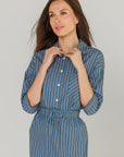 Blue Striped set shirt