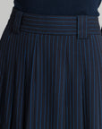 Pinstripe Skirt Navy