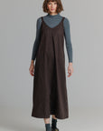Pinstripe Slip Jumper Brown