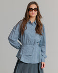Pinstripe Blouse