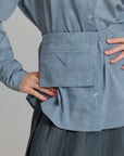 Pinstripe Blouse
