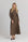 Fit and flare skirt brown