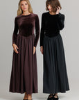 Velvet, V maxi chocolate brown
