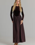 Velvet, V maxi chocolate brown