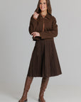 Pinstripe jacket brown