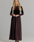 Velvet, V maxi chocolate brown
