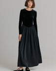 Velvet V Maxi black
