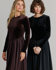 Velvet V Maxi black