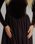 Velvet, V maxi chocolate brown