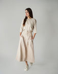 Sand Drawstring Top