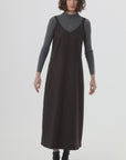 Pinstripe Slip Jumper Brown