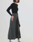 Herringbone Skirt Grey