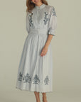 Clover Dress Blue