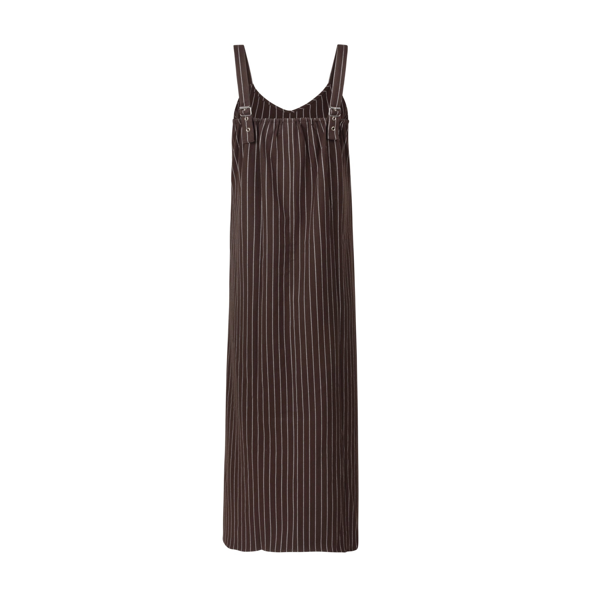 Pinstripe Slip Jumper Brown