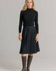 Emblem Black Turtleneck