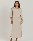 Cotton Charm Dress Tan