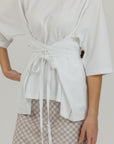 Wrap Tie Tee White