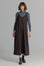 Pinstripe Slip Jumper Brown