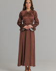 Polkadot Satin Smock dress