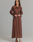 Polkadot Satin Smock dress