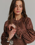 Polkadot Satin Smock dress