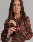 Polkadot Satin Smock dress
